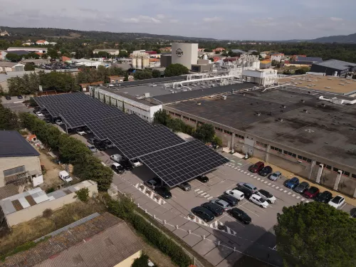 Ombrières solaires Diam Bouchage France